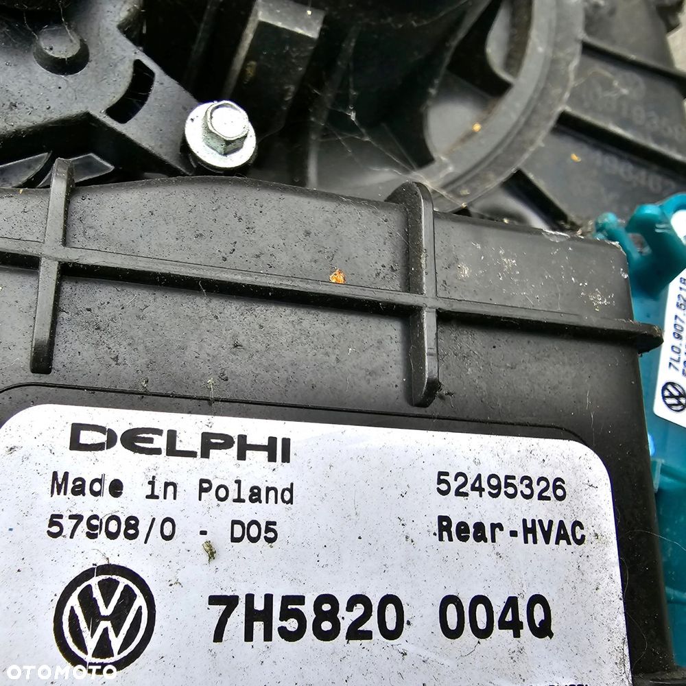 VW T5 MULTIVAN nagrzewnica dmuchawa tył 7H5820004Q - 3