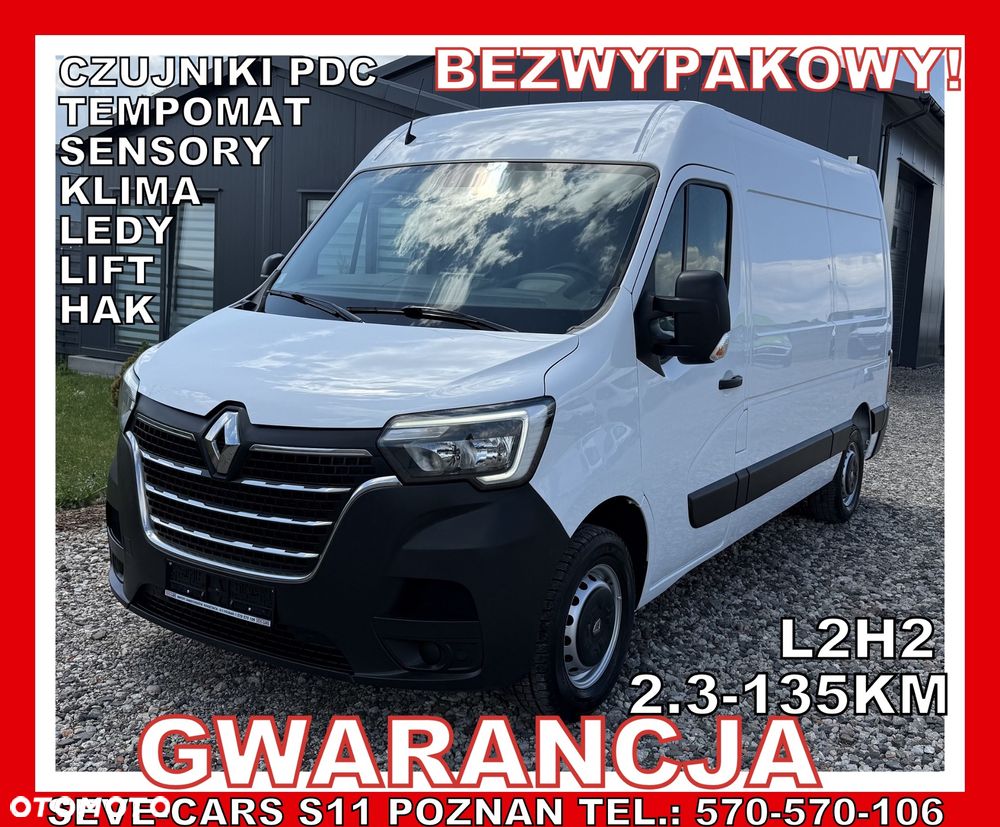 Renault MASTER L2H2 GWARANCJA, klima, hak, tempomat, sensory, pdc tył, ledy - 2