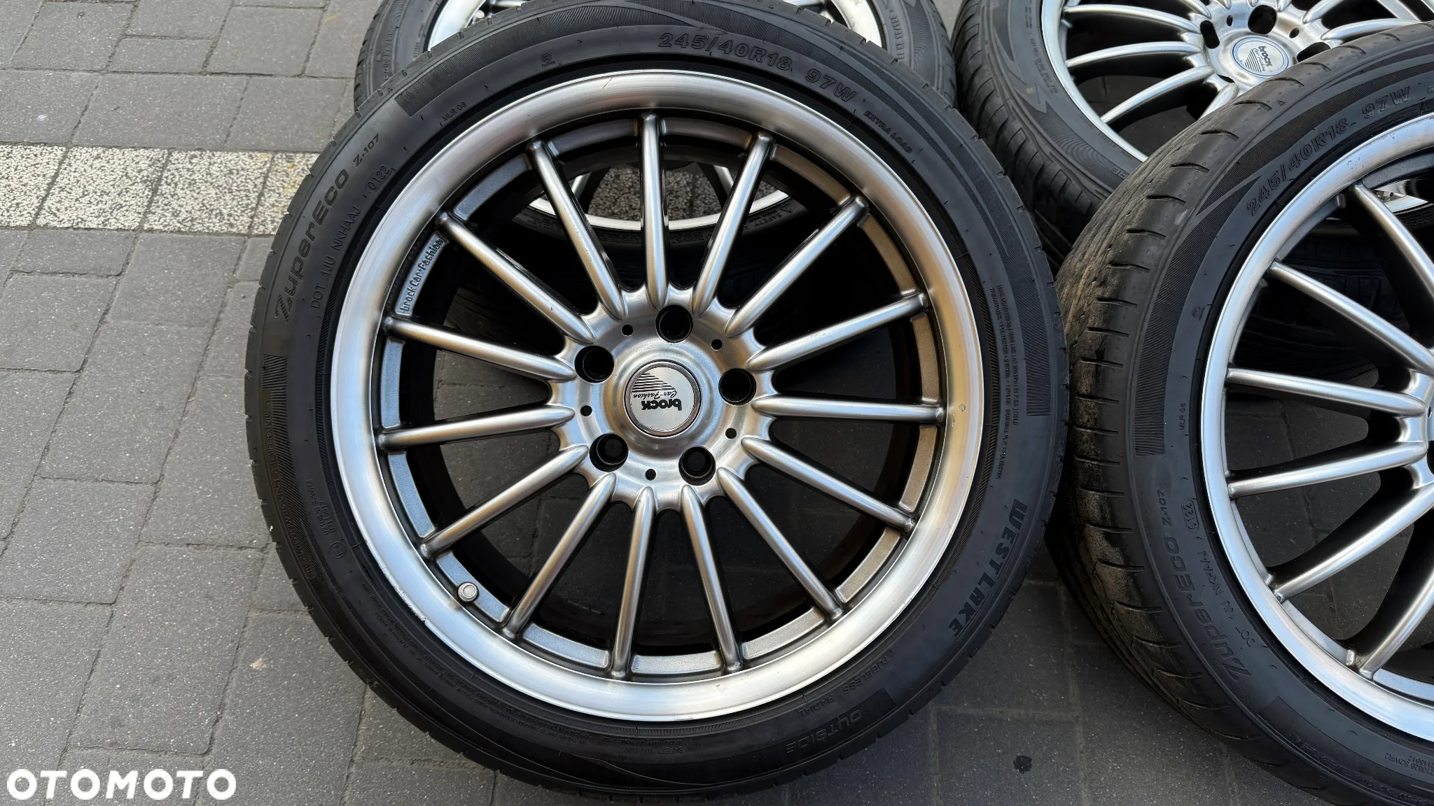Koła aluminiowe 245/40 Brock R18 5x120 alufelgi ET37 8J Bmw 245/45 - 3