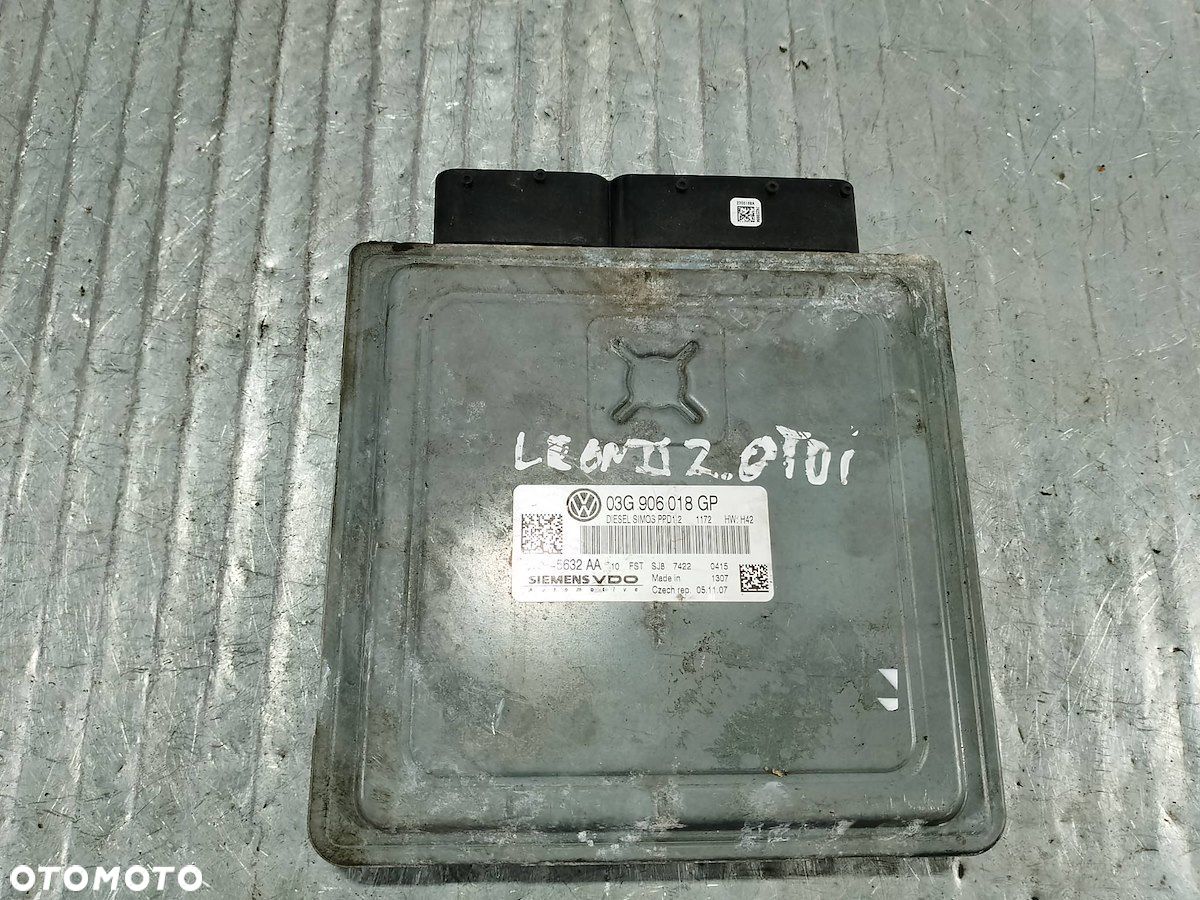 KOMPUTER, STEROWNIK SEAT LEON II 03G906018GP 5WP45632AA 2.0 TDI - 1
