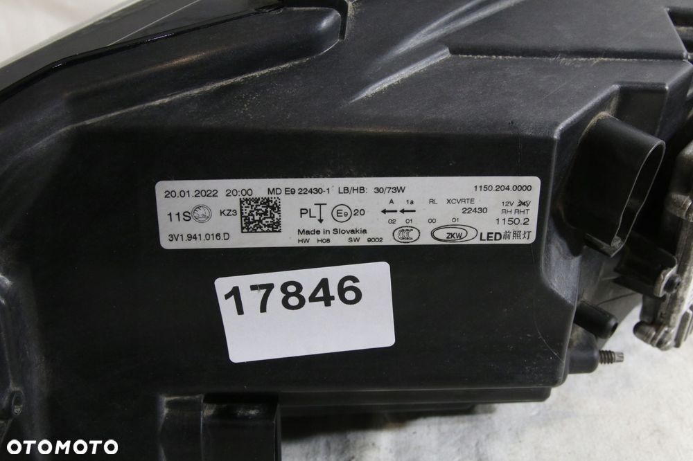 reflektor lampa moduł full led europa skoda superb iii 3 3v 0 lift 19-23 - 3