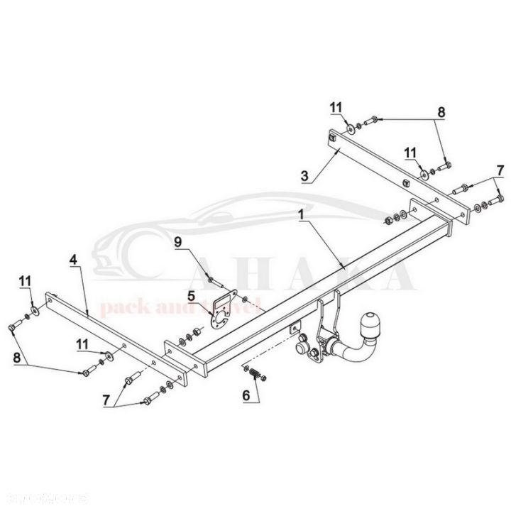 Hak Holowniczy Automat Do Ford C-Max 2010-2019 - 3