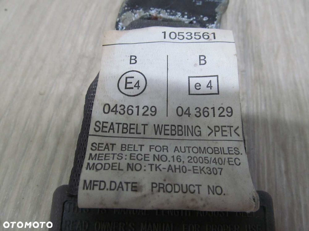 ISUZU N35 N NPR L GRAFTER PAS BEZPIECZENSTWA SRODKOWY BIODROWY TK-AH0-EK307 07-18 - 4