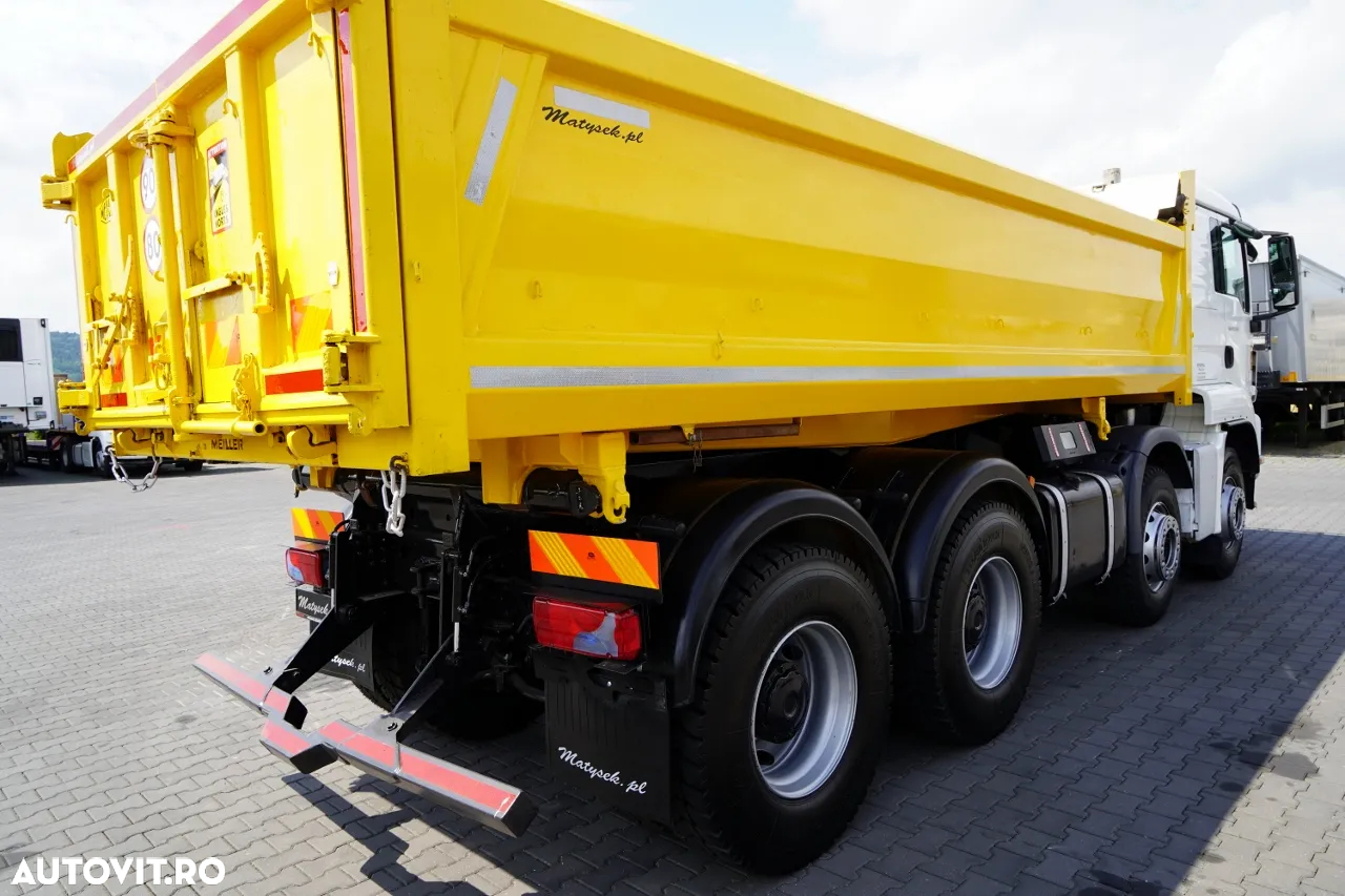MAN TGS 41.460 / 8x8 / BASCULĂ / 2 PĂRȚI / BORDMATIC / HYDROBTA / MEILLER KIPER / ANVELOPE 100% / EURO 6 / 2017 / IMPORTAT - 20
