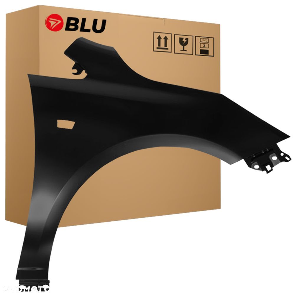 BLU Błotnik OPEL CORSA E Z20R prawy czarny 14-19 przód SaphirSchwarz - 1