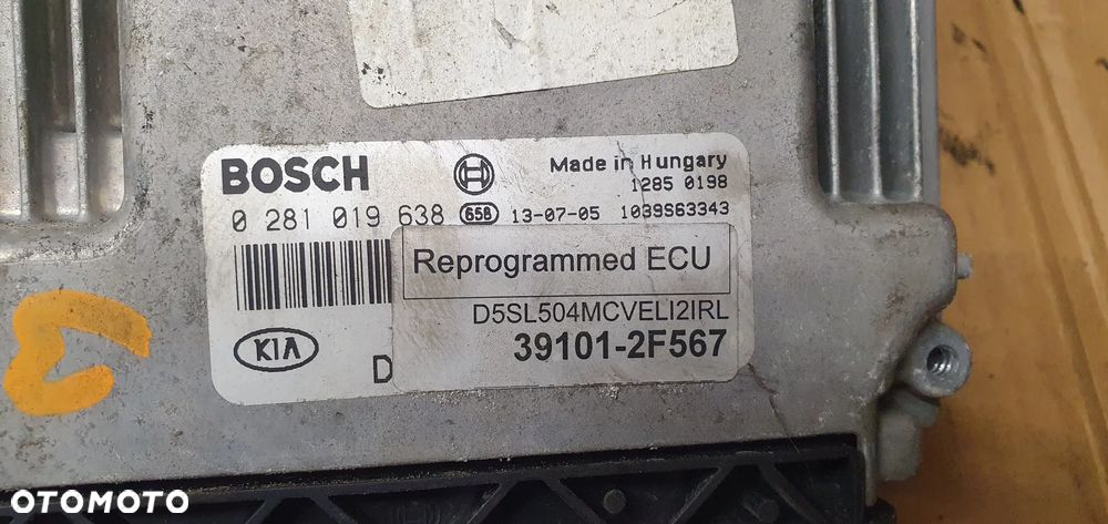 Komputer sterownik silnika Kia Sportage III 2.0 CRDI 39101-2F567 0281019638 - 5