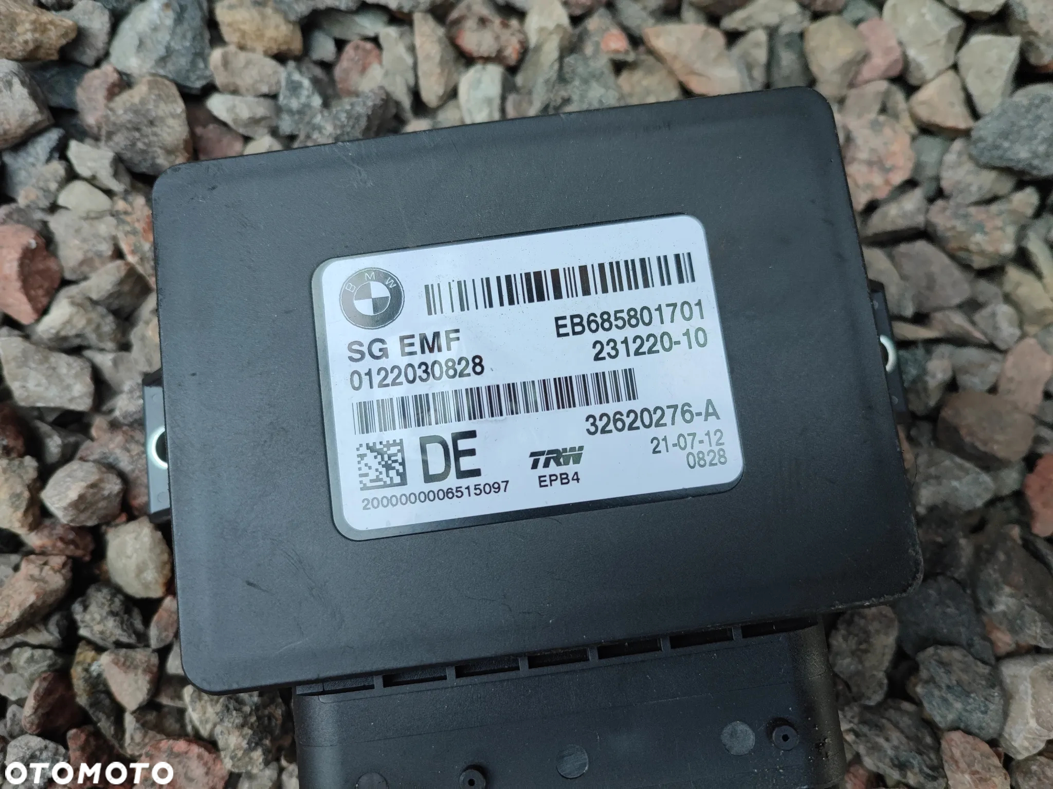 BMW F06 / F06N / F10 / F11 / F12 / F13 / F26 ORYGINALNY MODUŁ / STEROWNIK HAMULCA RĘCZNEGO / STEROWNIK ELEKTRYCZNEGO RĘCZNEGO / MODUŁ SG EMF O NR. 6 887 358 / 6 862 808 / 6 850 955 / 6 878 144 / 6 799 083 OEM W DBD STANIE - 5