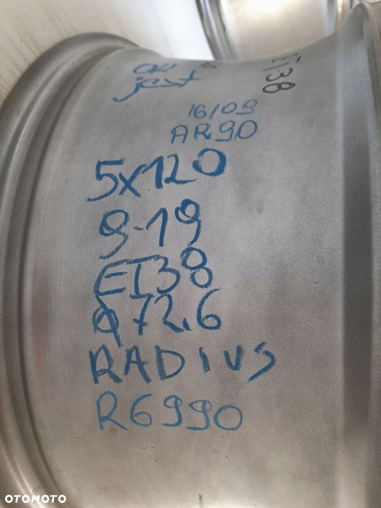 Felga aluminiowa Radius R6990 9.0" x 19" 5x120 ET38 - 6