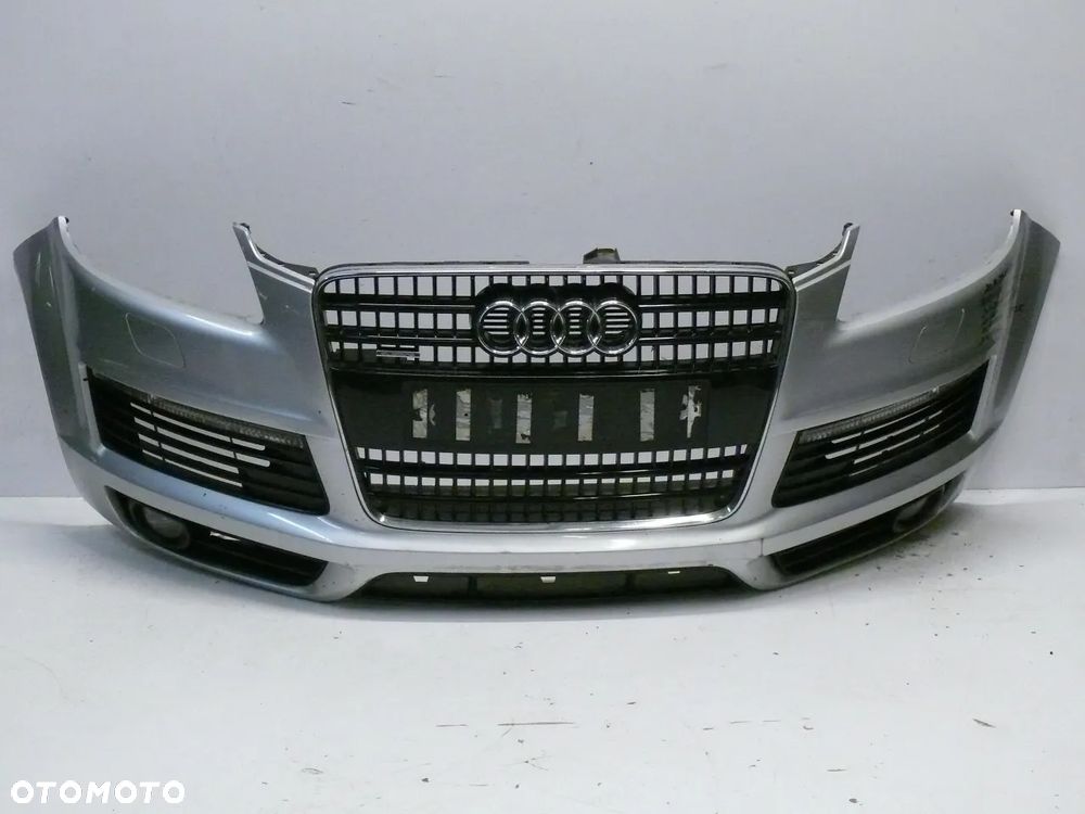 ZDERZAK PRZEDNI AUDI Q7 S-LINE 4L 4L0 2005 2009 GRILL XENON HALOGENY LED - 1
