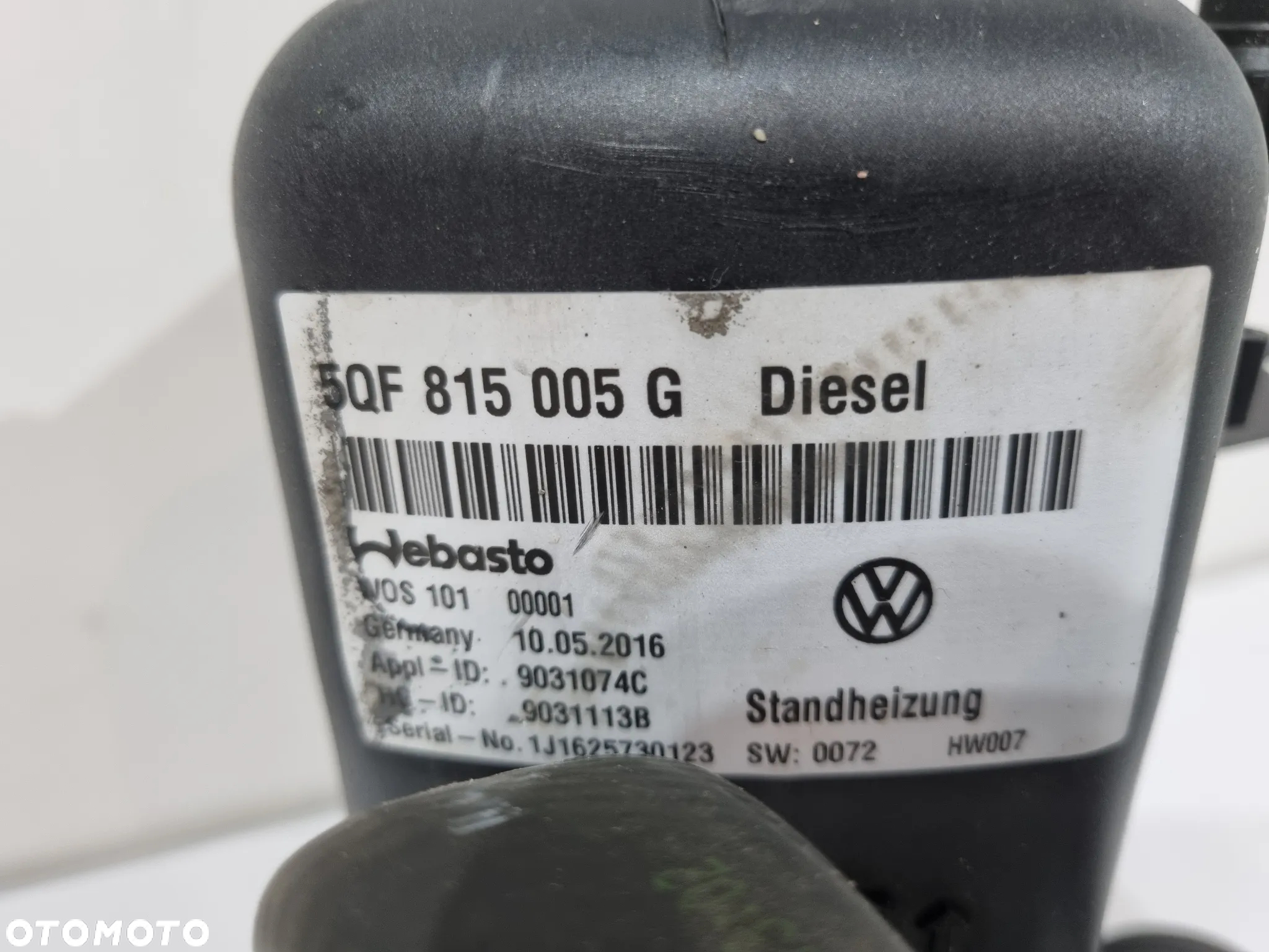 VW TIGUAN II CADDY PASSAT OGRZEWANIE POSTOJOWE WEBASTO 5QF815005G - 4