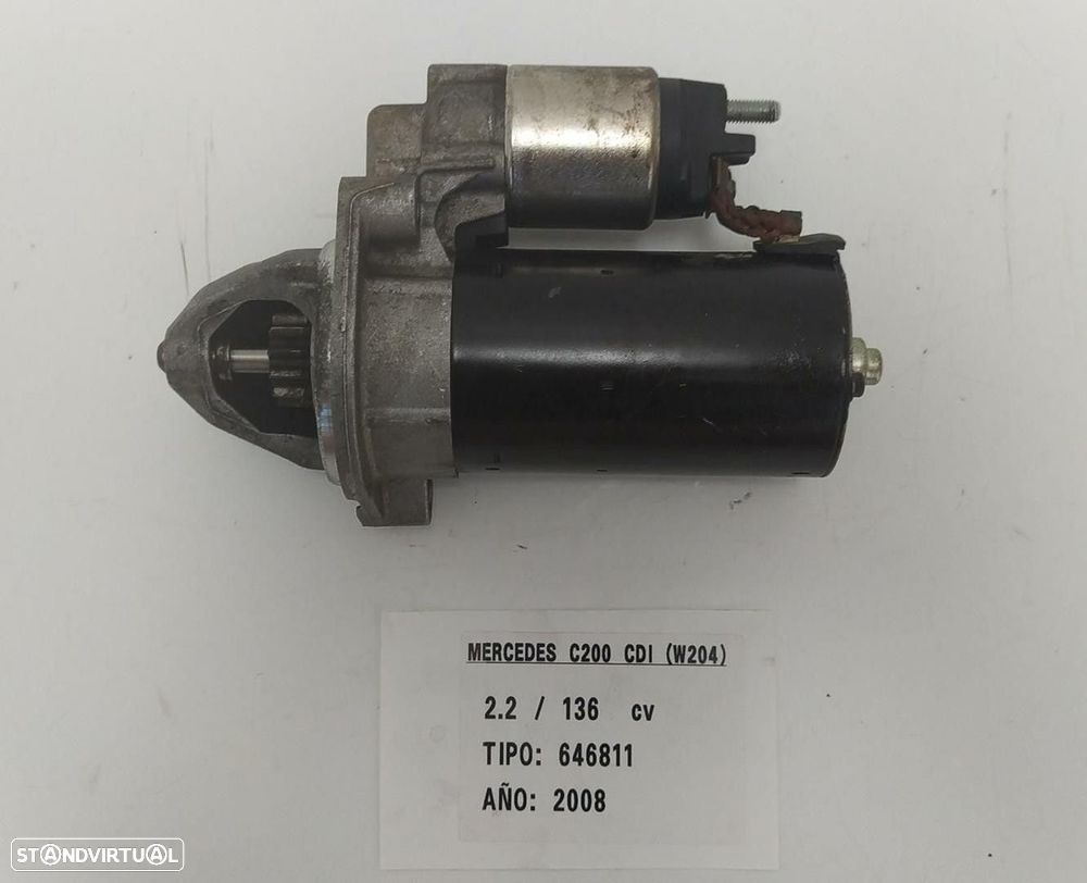 MOTOR ARRANQUE MERCEDES-BENZ CLASSE C 2008 - 1