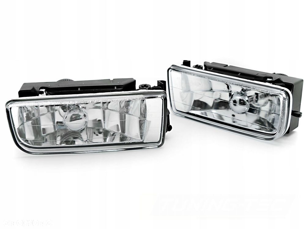 Halogeny Lampy pmg ramka L+R Tuning Przeźroczyste Chrom Bmw 3 e36 1990-1999 - 1