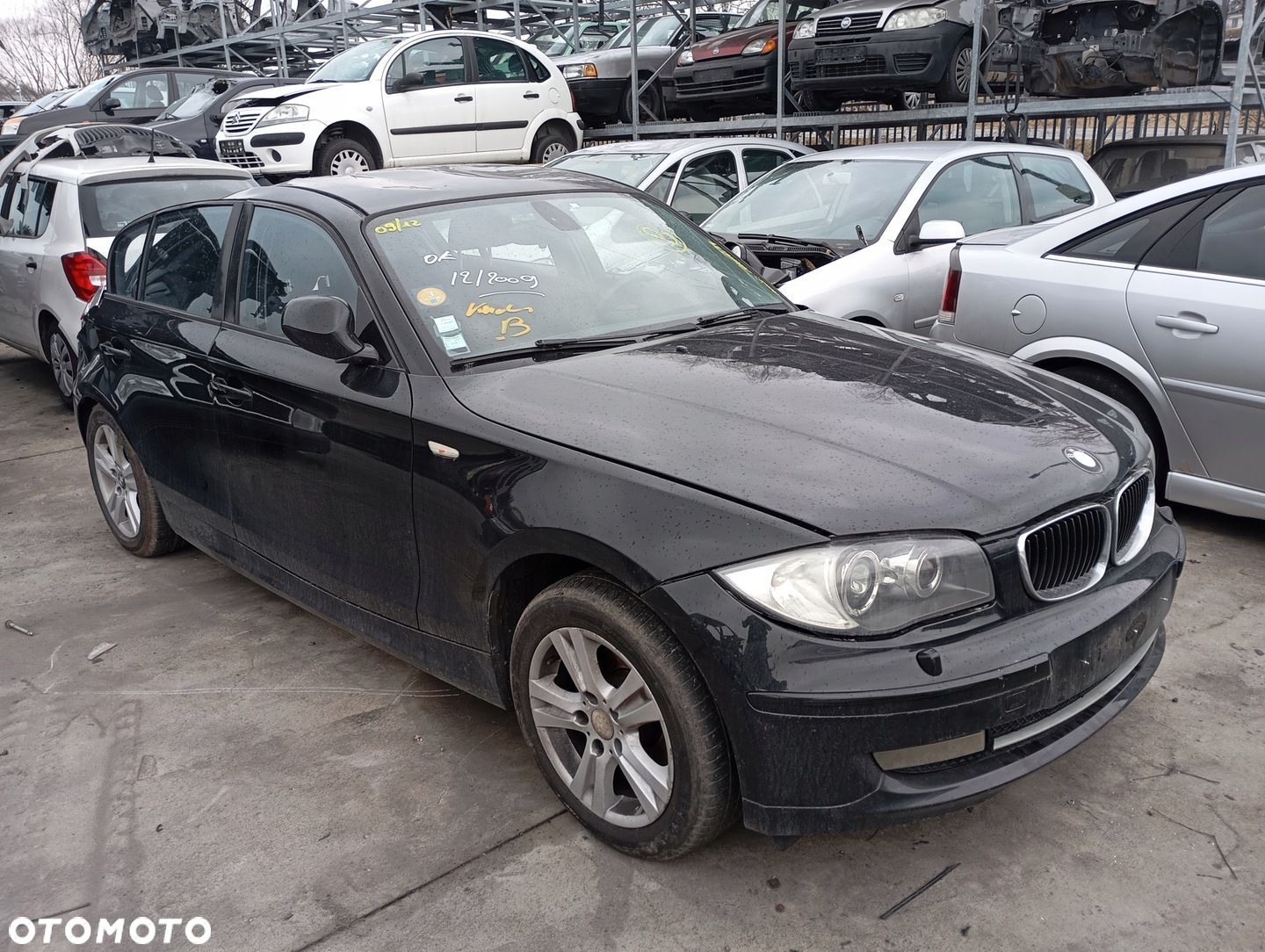 BMW E87 DRZWI PRZÓD PRAWE CZARNE BLACK SAPPHIRE METALLIC 475 475/9 - 1