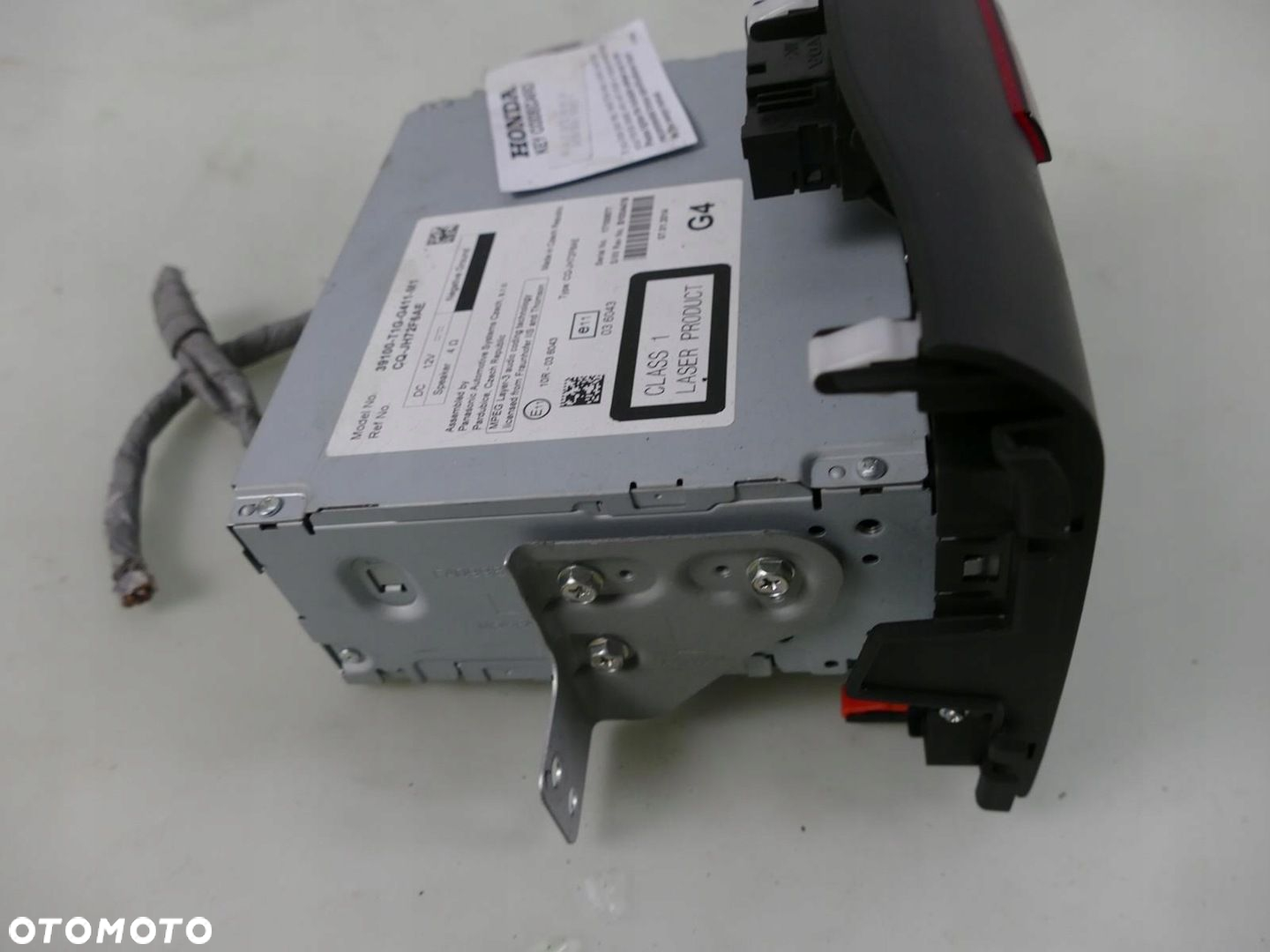 HONDA CR-V IV CRV RADIO ODTWARZACZ CD FM Z KODEM WŁĄCZNIK AWARYJNYCH - 6