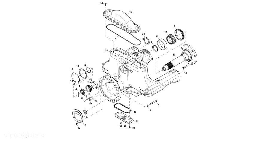 John Deere 9470RX - Osłona R557683 (Oś przednia i tylnia) - 1