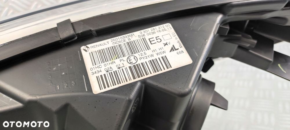 260103936R reflektor lampa prawy prawa przód przednia RENAULT CAPTUR I 1 EU - 9