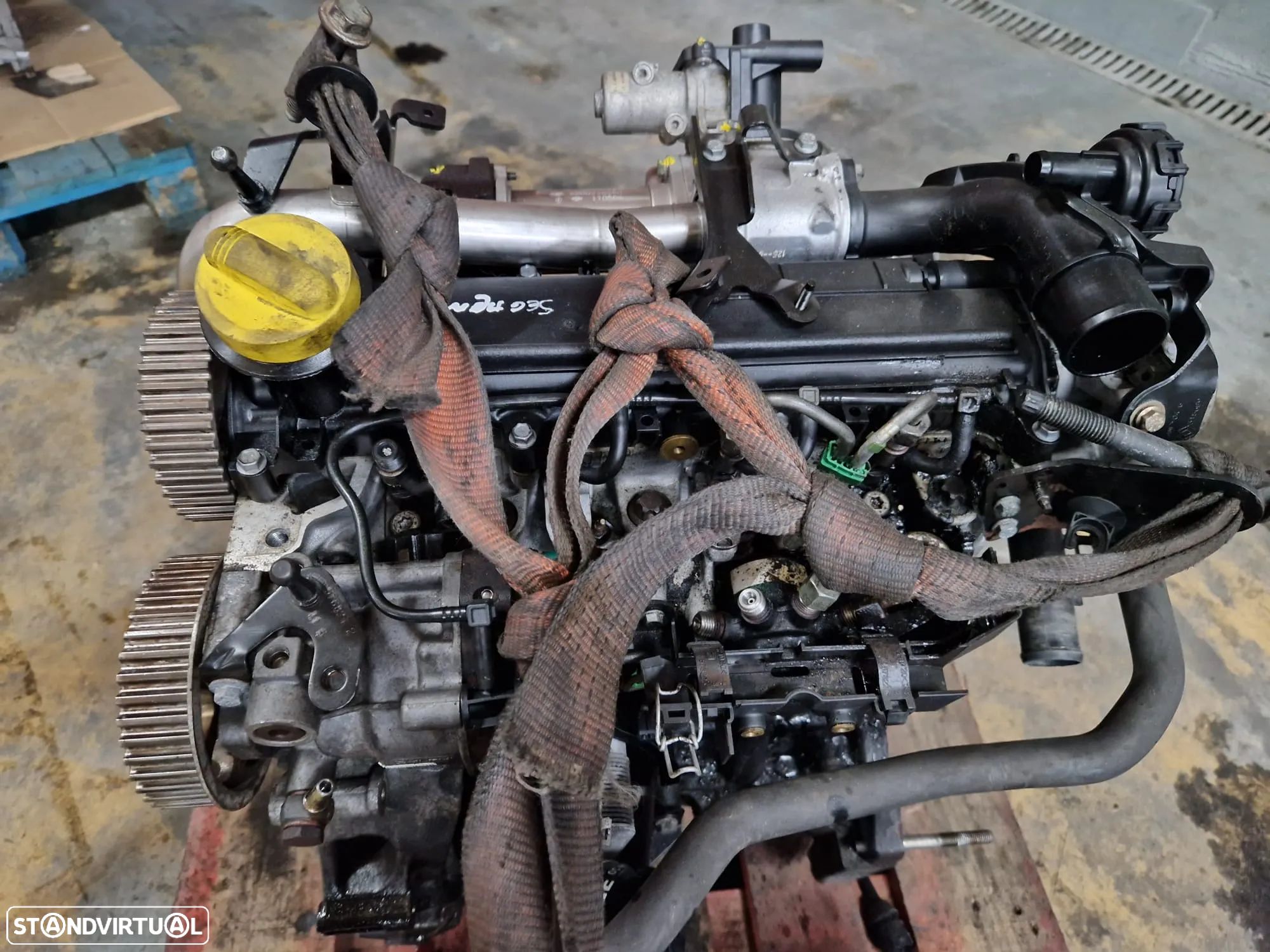 Motor usado para peças K9K766 1.5 DCI 85CV RENAULT CLIO III 3 DELPHI - 1