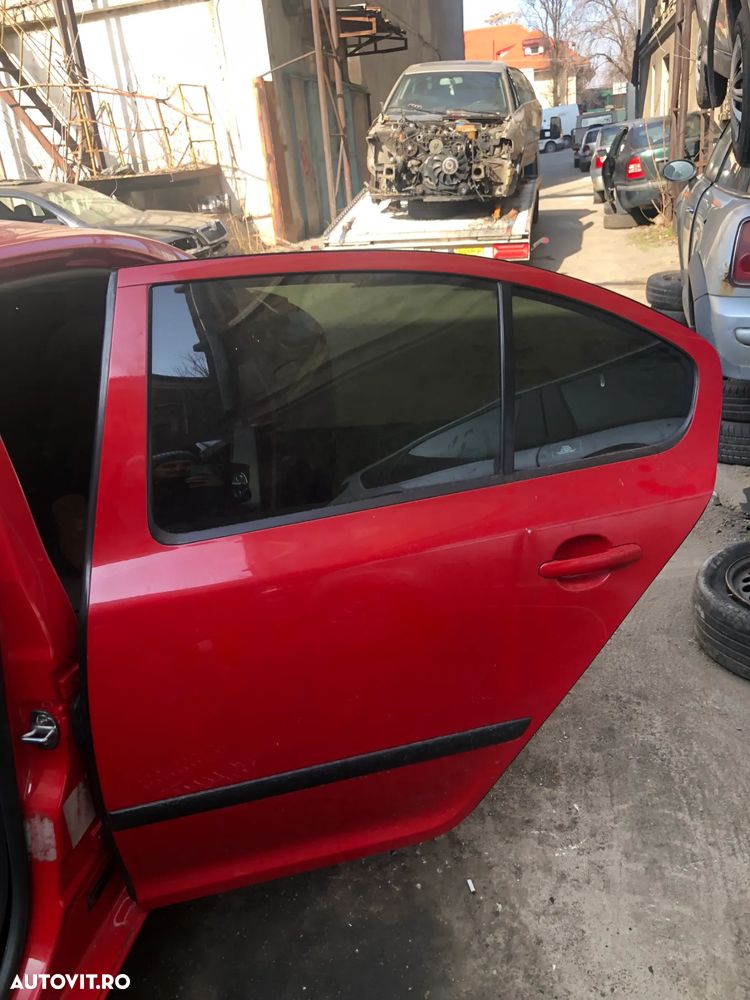 Usa stanga/dreapta fata spate Skoda Octavia 2 rosu berlina - 10