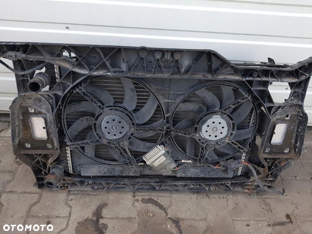 AUDI A4 B8 08-11r 2.0 TDI PAS PRZEDNI CHŁODNICE WENTYLATORY MANUAL - 4