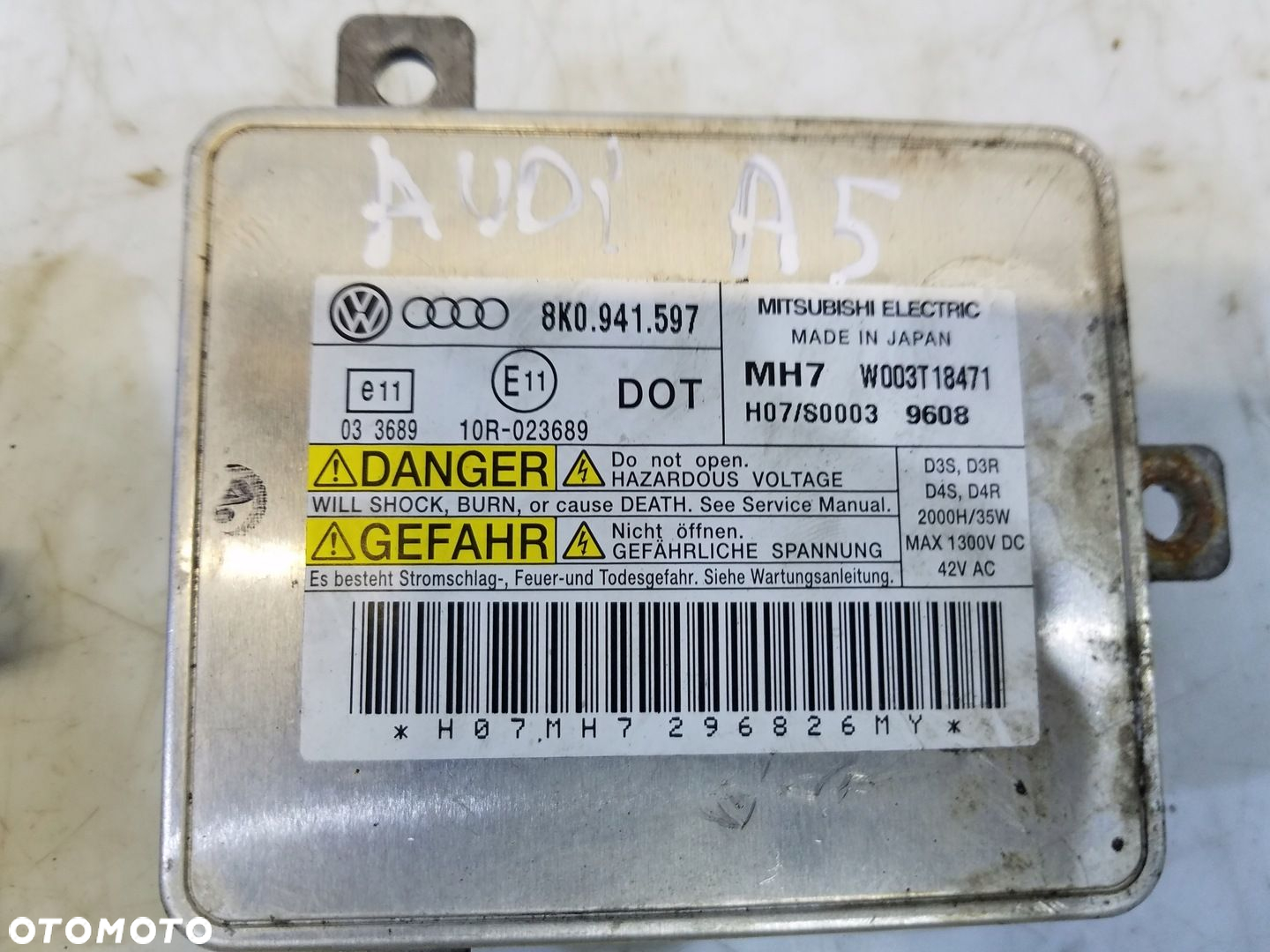 PRZETWORNICA AUDI A5 8T 8K0941597 - 4