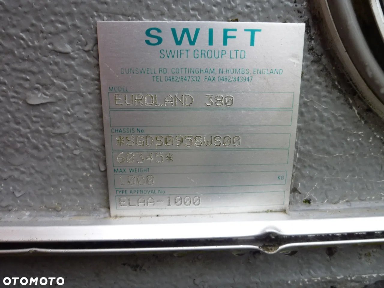 SWIFT Euroland 380 , 1995r , Zarejestrowana - 22