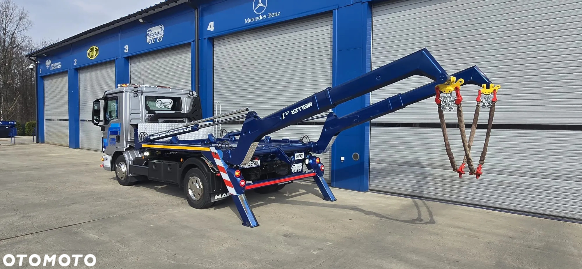 MAN TGL 12.250 bramowiec MEILLER AK 7 NT import Niemcy specjalny - 9
