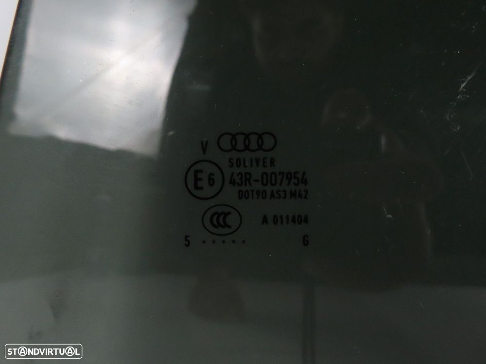 Vidro da porta Escurecido Esquerdo/Trás Usado / Original AUDI A5 Sportback (8TA) - 2