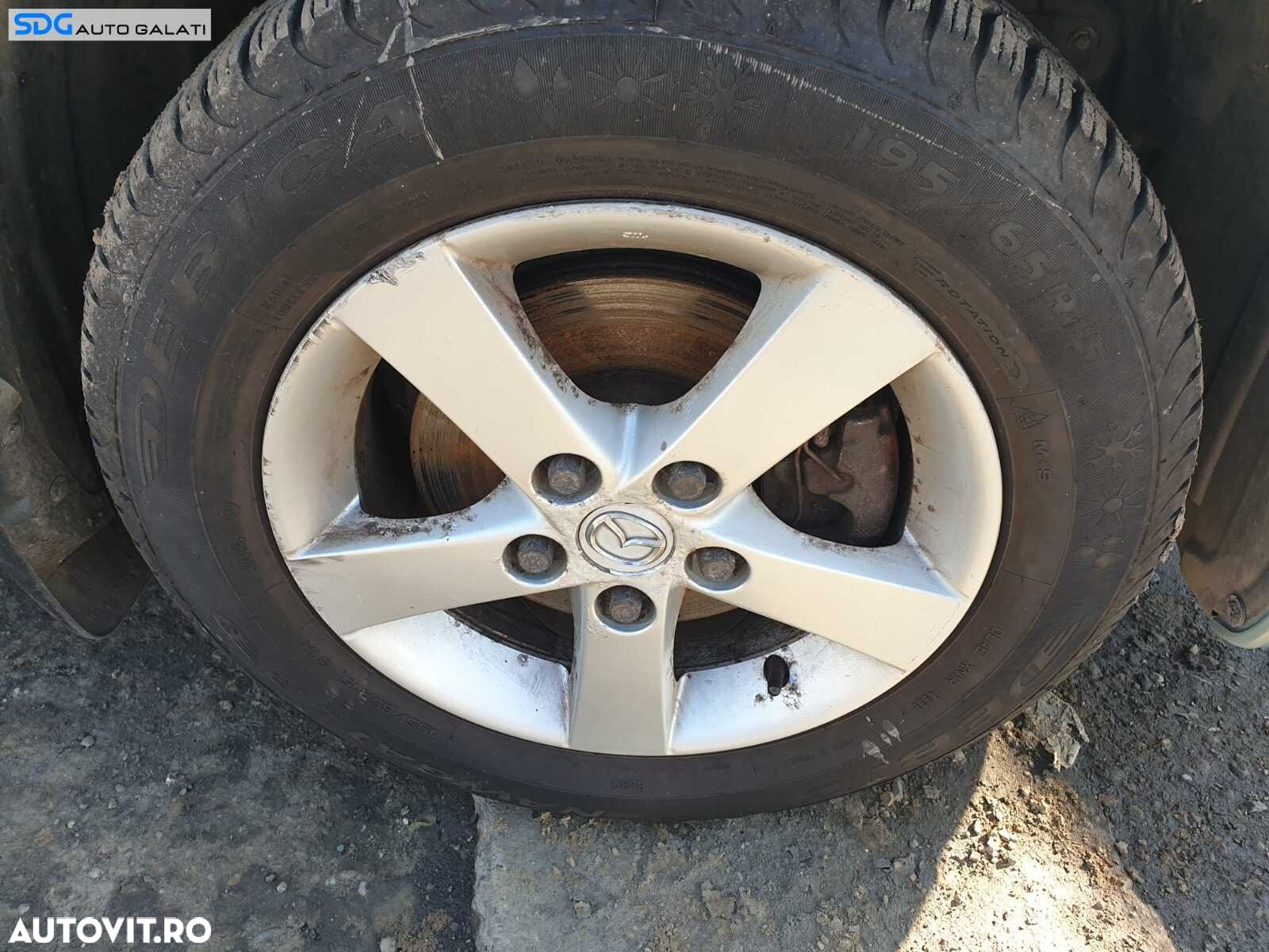 Set 4 Jante Roti Aliaj cu Anvelope Cauciucuri Iarna DOT 2021 195 65 15 R16 Mazda MPV 1999 - 2006 [C3458] - 4