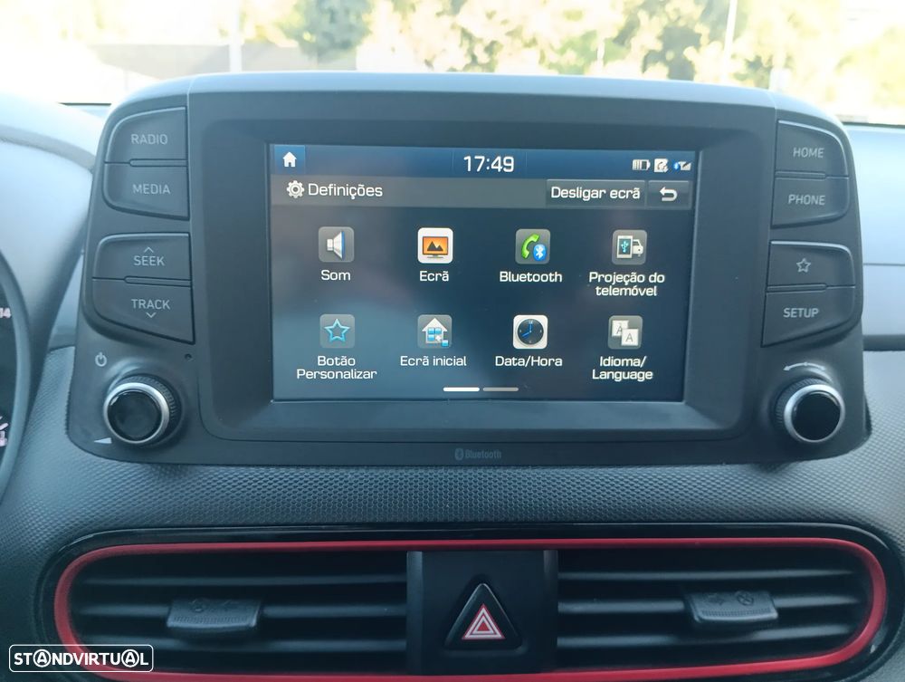 Hyundai Kauai 1.0 T-GDi Premium Pele/Tec.Vermelho - 13