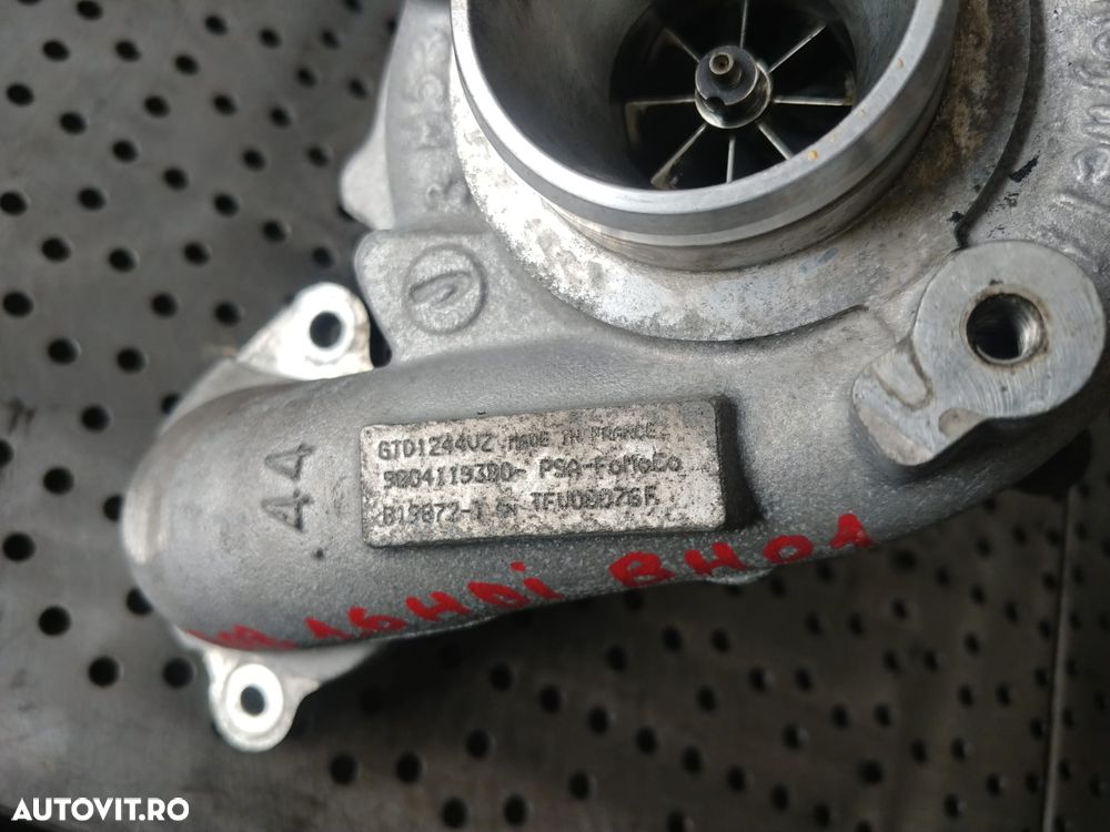 turbina 1.6 hdi bh01 peugeot 308 208 5008 citroen c3 c4 9804119380 819872-1 gtd1244vz - 6