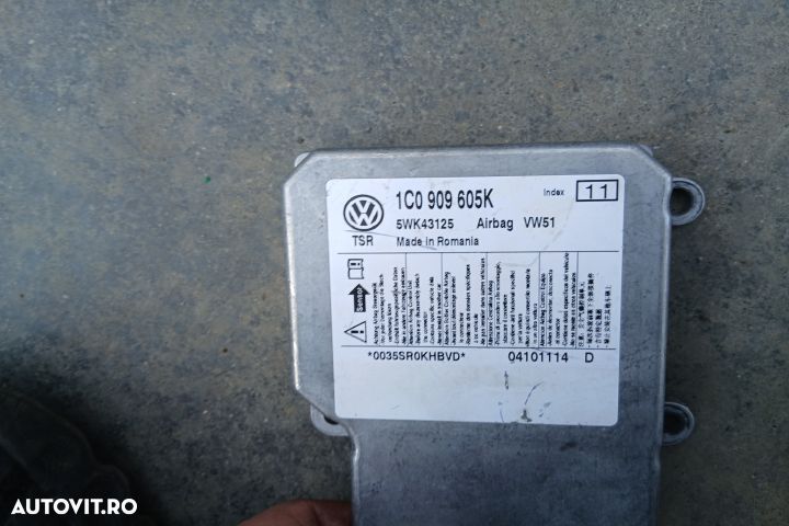 Kit airbag cu plansa de bord 1C0909605K 5J0857702B 5J0880201H 5J08577 - 5