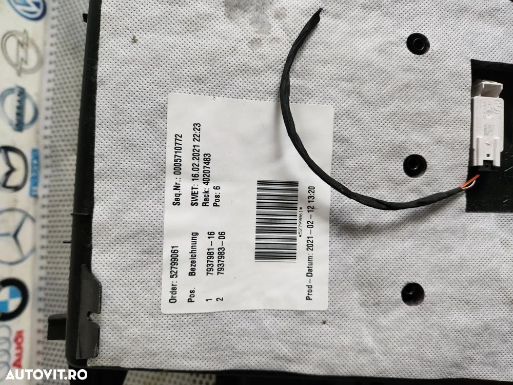 Torpedo Cutie Acte Bmw Seria 1 Seria 2 F40 F41 F44 Volan Stanga Cod   Dezmembrez Bmw F40 Seria 1 B4 - 6