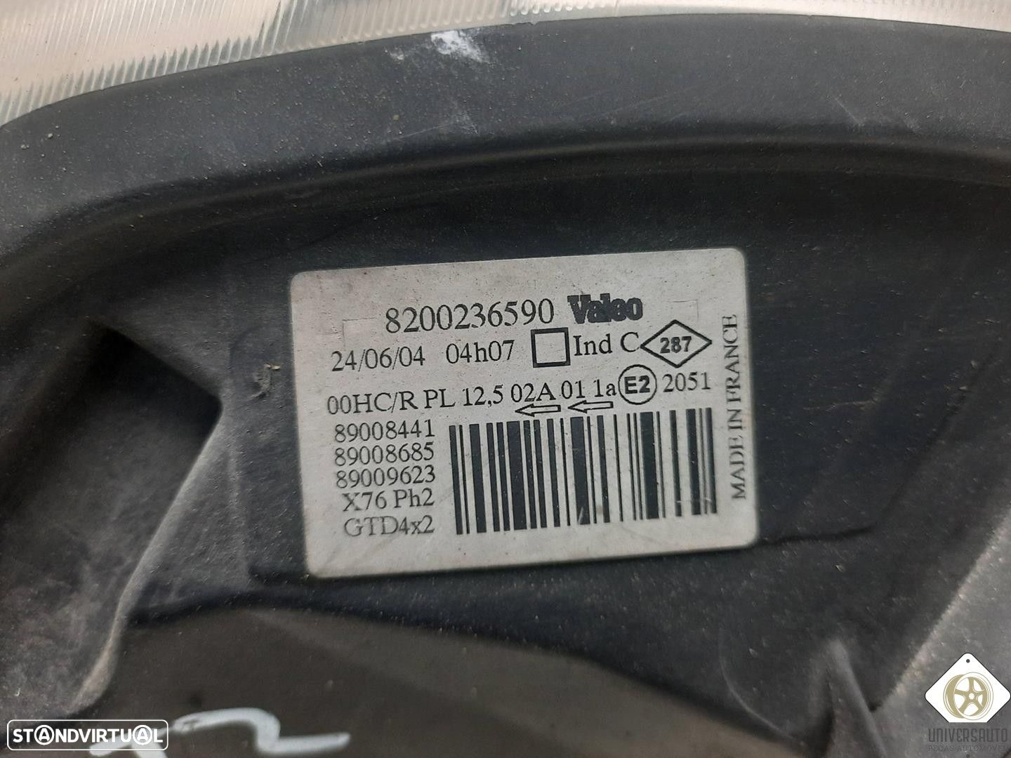 FAROL ESQUERDO NISSAN KUBISTAR FURGÃO 2004 - 4