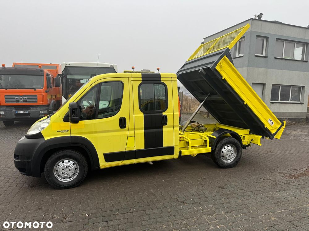 Fiat Ducato 2.3JTD Wywrotka Brygadówka Hak 3 Tony 7 Osobowa Klima Kiper I wł. - 3