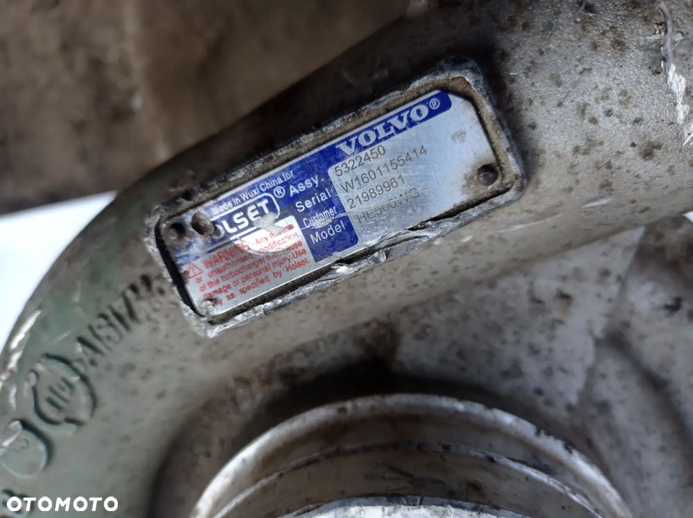 TURBINA TURBOSPRĘŻARKA VOLVO FH 4 MD13 HOLSET 5322450 - 6