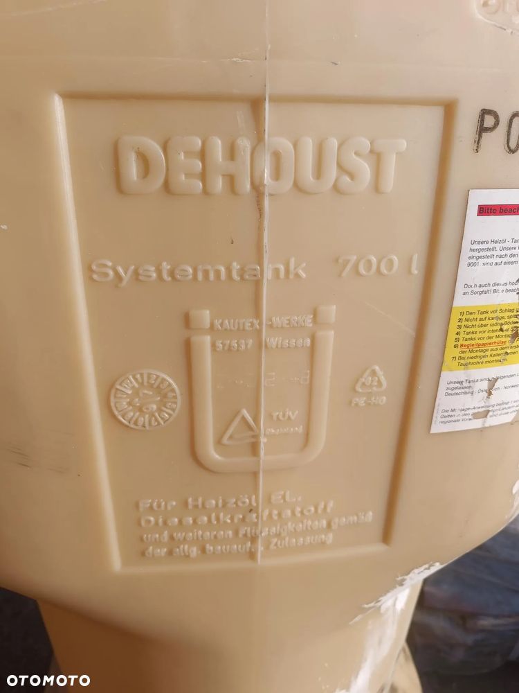 700 litrów zbiornik stojący na wodę pitną - 2