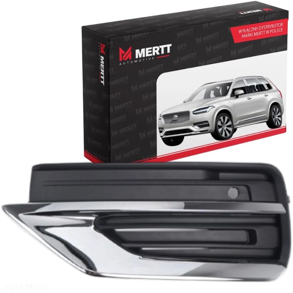 VOLVO XC90 II LIFT 2019- ATRAPA KRATKA ZAŚLEPKA ZDERZAKA LEWA PDC 31663514 - 1