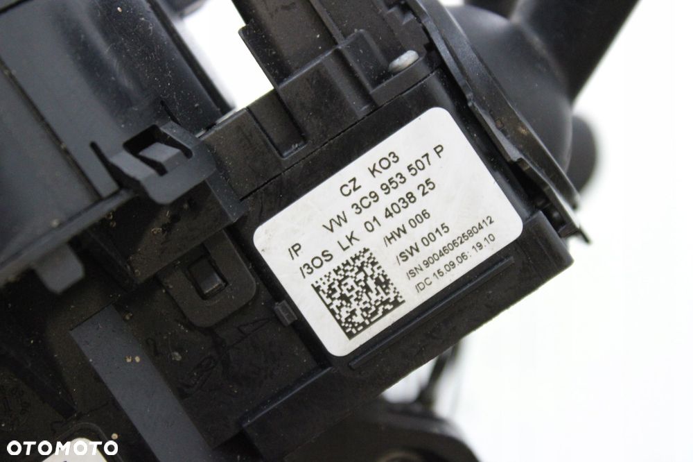 VW PASSAT B6 MANETKI PRZEŁĄCZNIK ZESPOLONY CZUJNIK KĄTA SKRĘTU 3C0953549E - 9