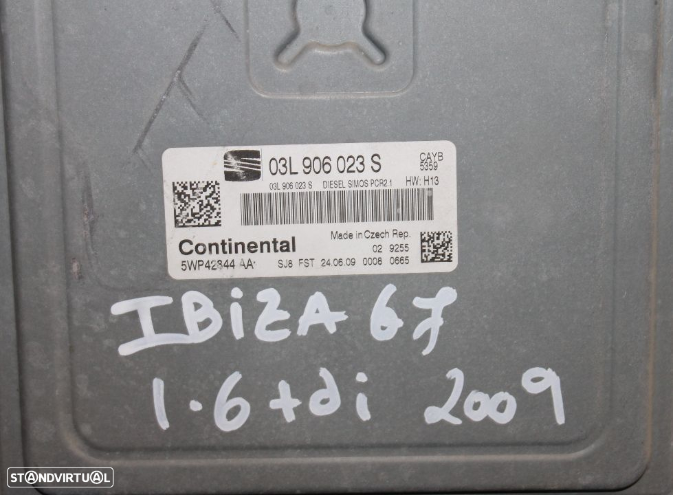 Centralina Seat Ibiza 6J 1.6 TDI de 2009 - 2