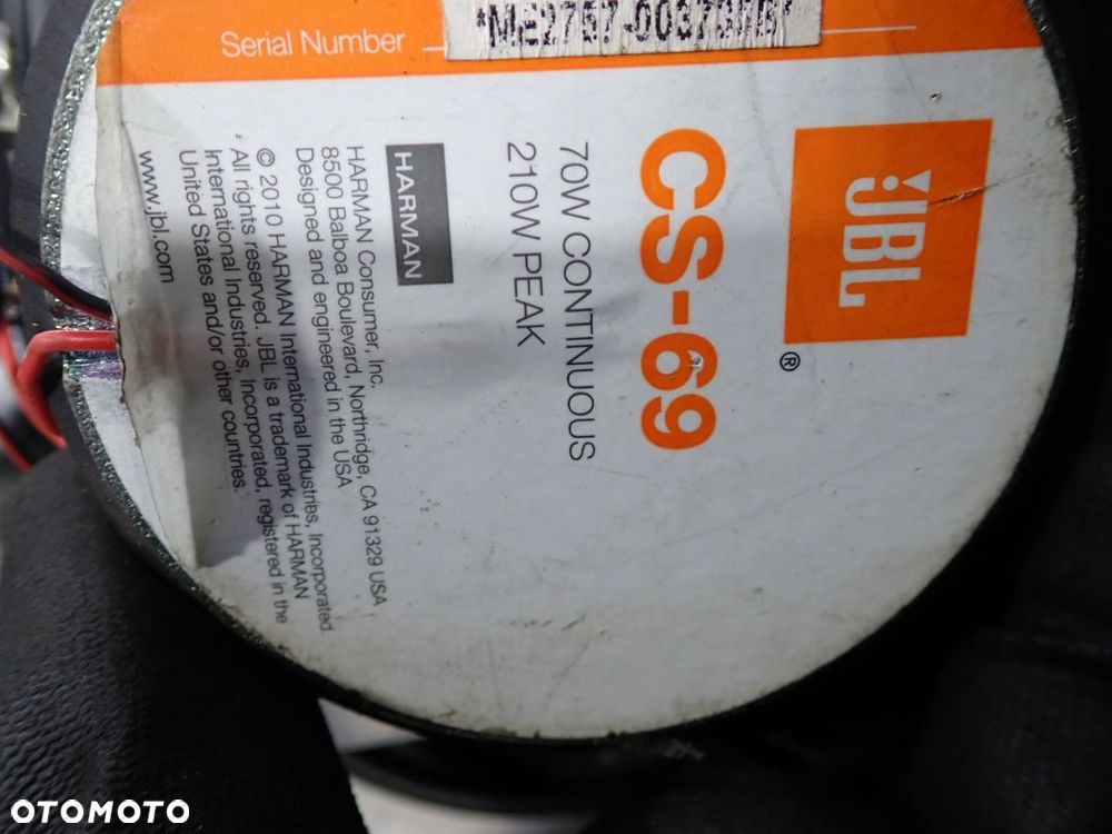 GŁOŚNIK JBL FIAT SEICENTO 1.1 CS-69 - 10