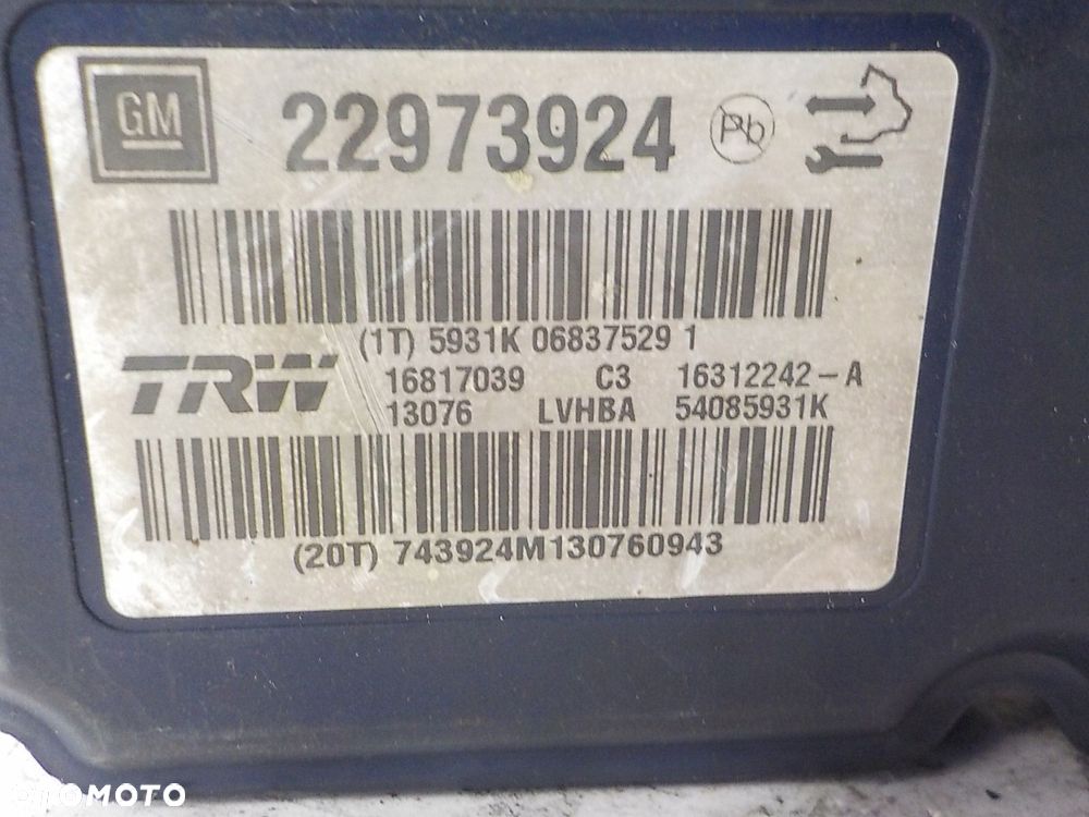 OPEL INSIGNIA POMPA ABS 22973924 16817039 - 2