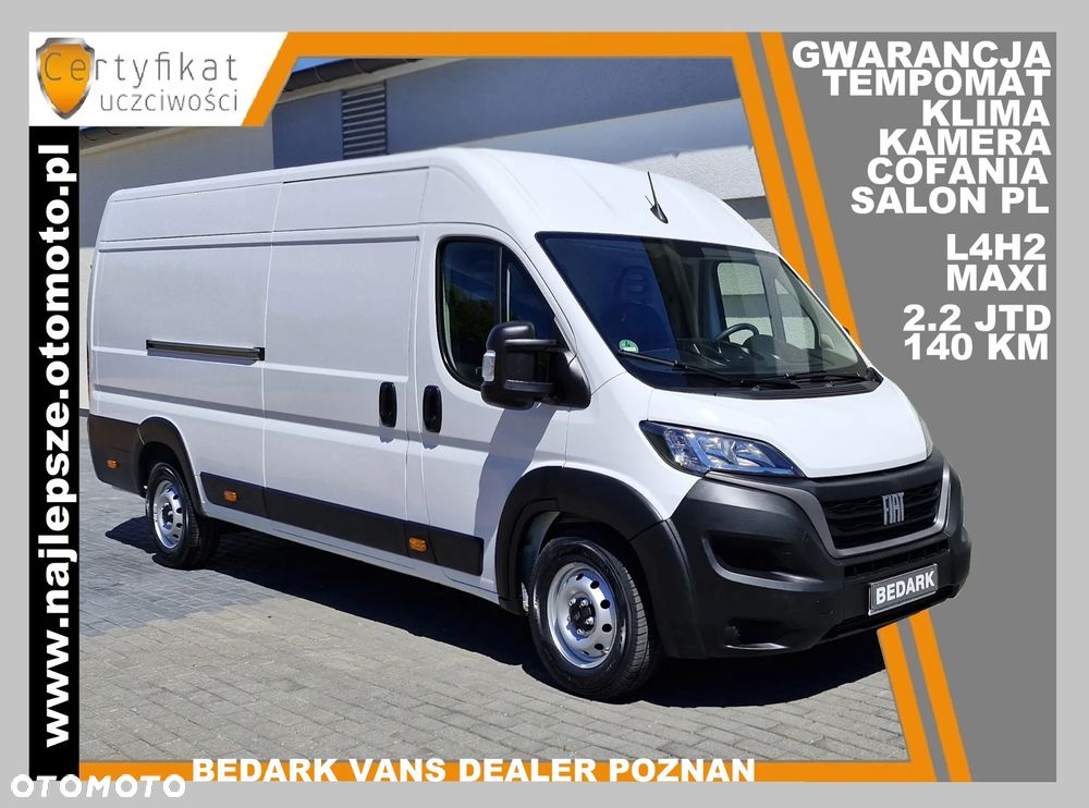 Fiat Ducato, L4H2 MAXI, SALON POLSKA, kamera cofania, tempomat, klima