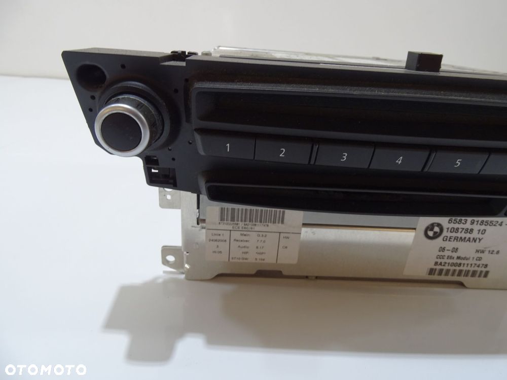 RADIO CCC NAWIGACJIA BMW E60 E61 OE 9185524 (442985) - 2