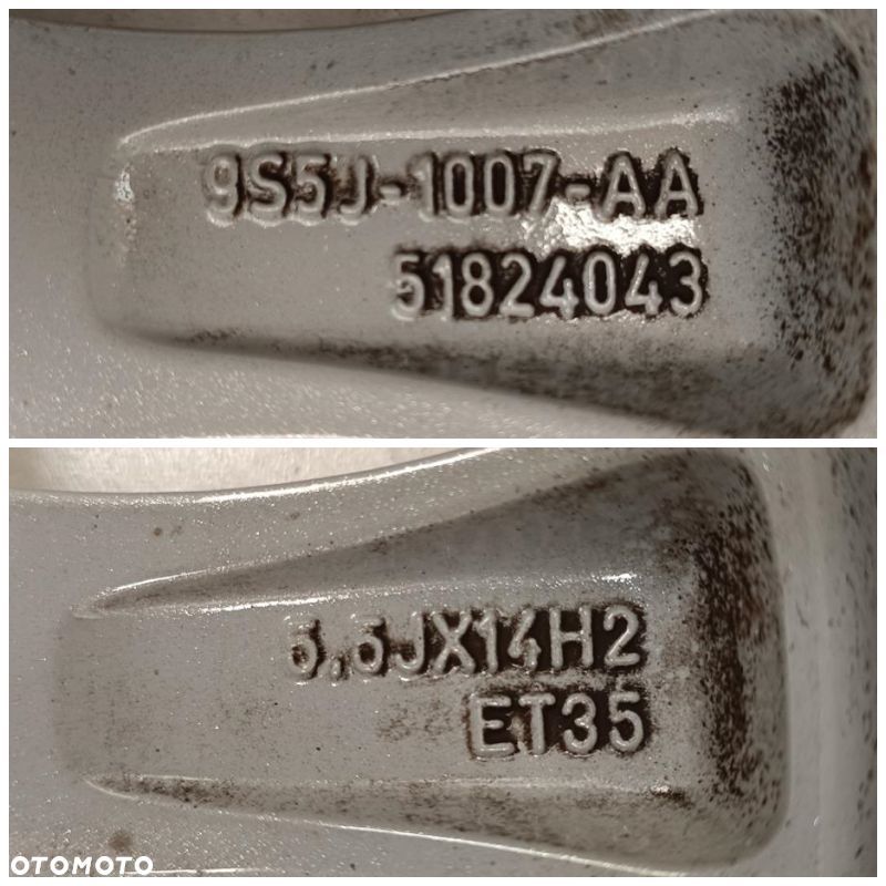 ALUFELGI 4x98 14 FORD KA FIAT 500 PUNTO PANDA 4szt (F9476) - 8