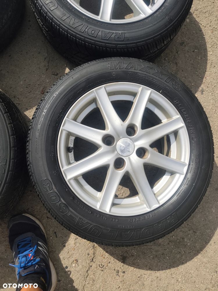 4x100 Felgi Aluminiowe Alufelgi 14 Koła letnie lato Mitsubishi Colt Carisma Lancer Mirage Rover 200 25 400 45 Subaru Justy Toyota Yaris Corolla Suzuki Swift Baleno Liana Ignis Kia Rio Picanto Daihatsu Sirion Charade Hyundai Accent i10 i20 Getz Honda Civic City Jazz Fit PRELUDE Mazda 121 323 Demio Legnica ALU-RAD 165/70 6,5-7mm - 6