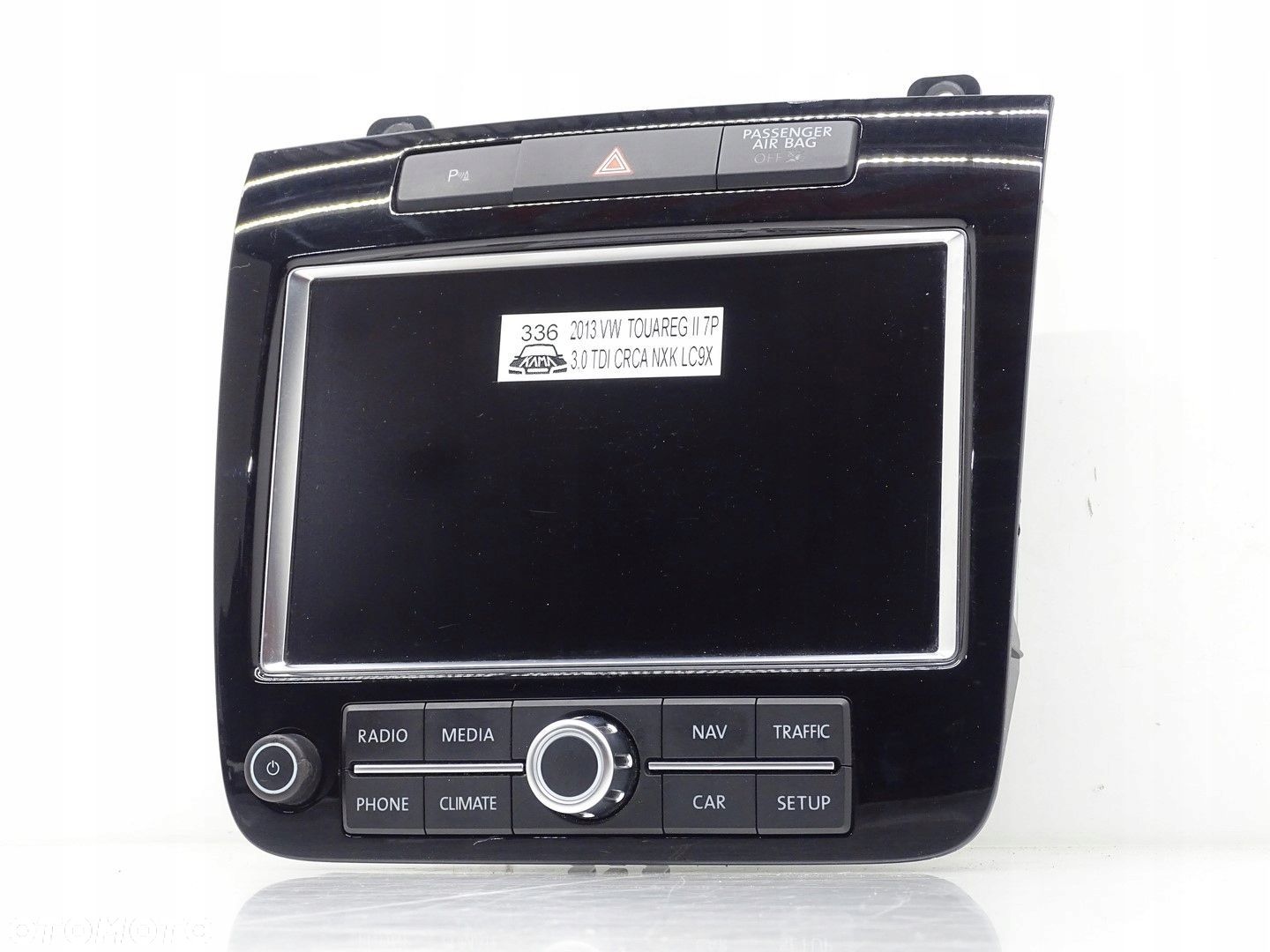 EKRAN WYŚWIETLACZ MONITOR LCD NAVI RADIA VW TOUAREG II 2 7P 7P6919603 - 1