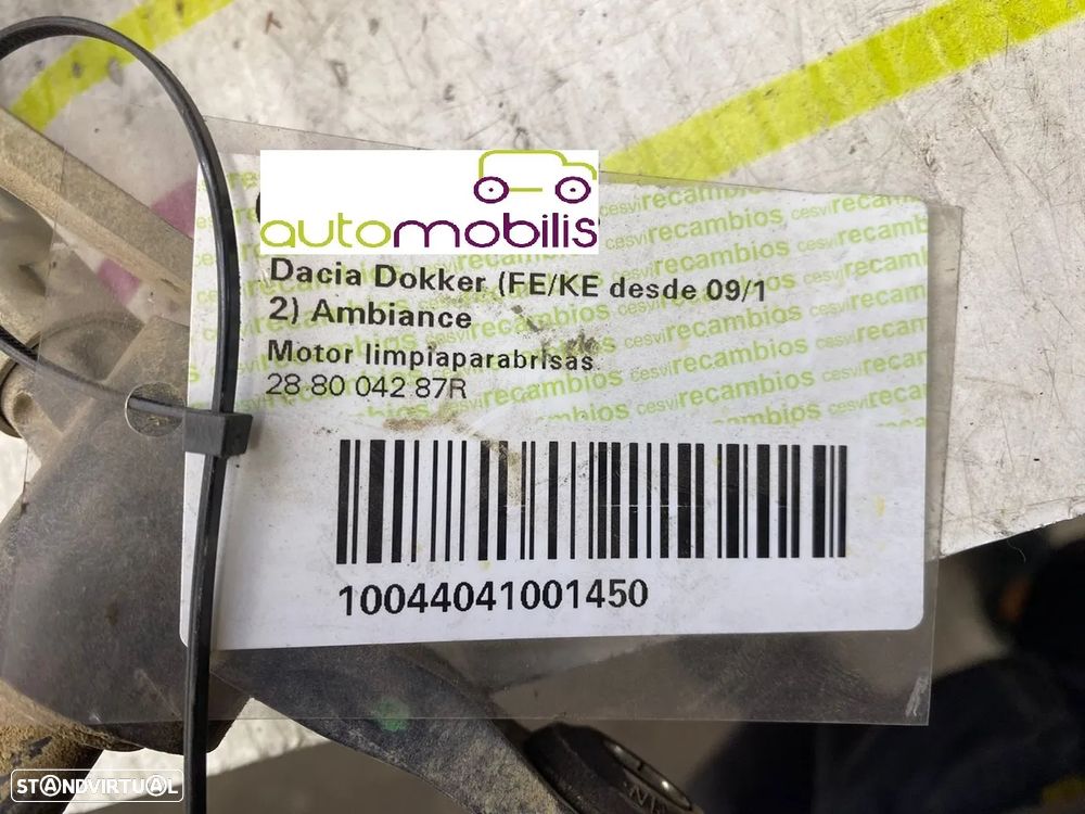 Limpa Vidros DACIA DOKKER Box Body/MPV Ref. 288004287R - NO. 340031 - 4