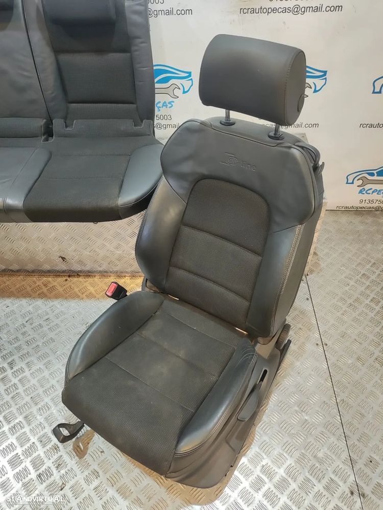 Conjunto de Bancos Audi A3 8P S-Line S Line 3 portas Pele Tecido - 10