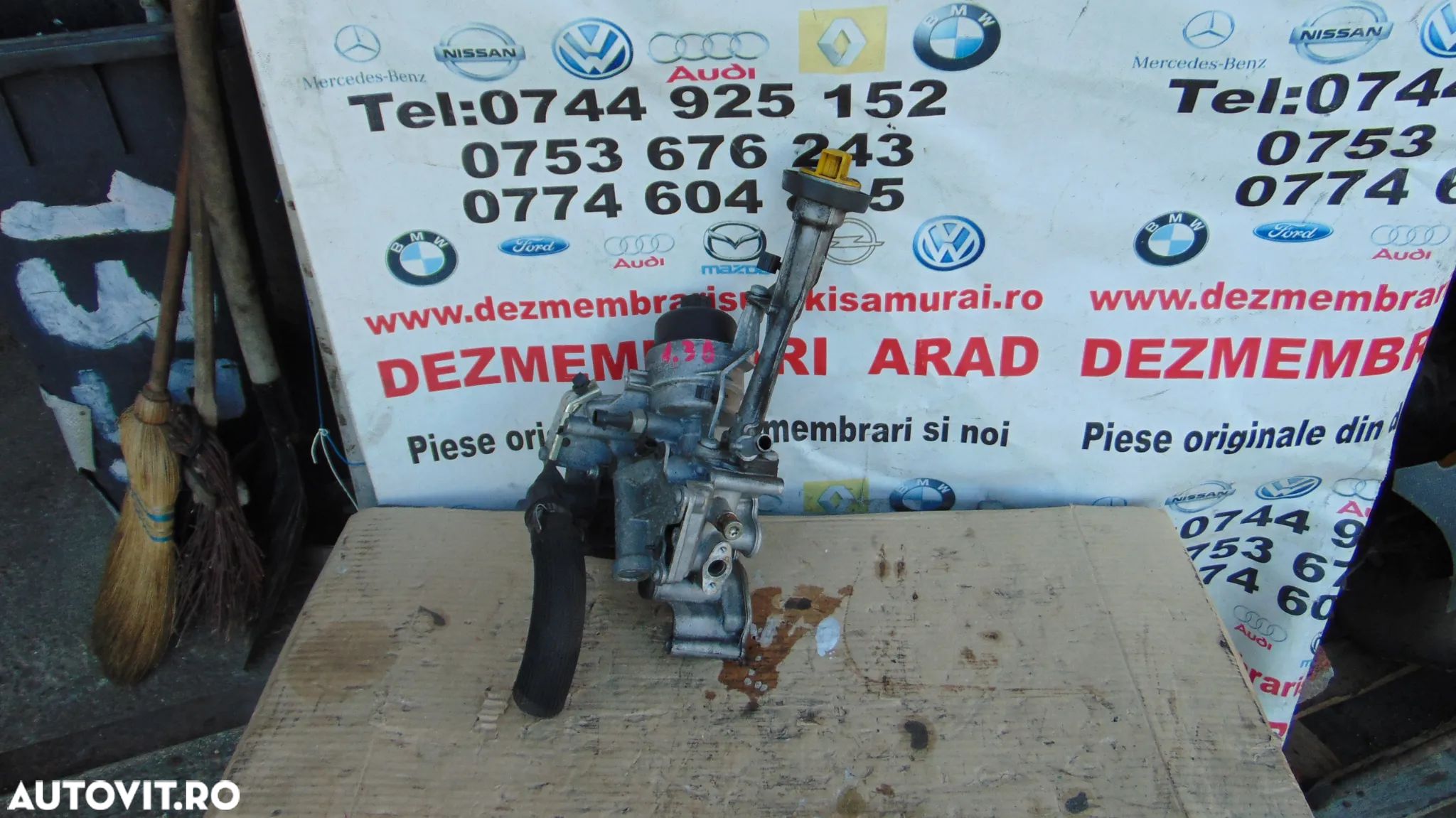 carcasa Filtru ulei cu termoflot Fiat 1.3 panda tipo fiat 500 500l 500c 500x punto evo qubo alfa ro - 1