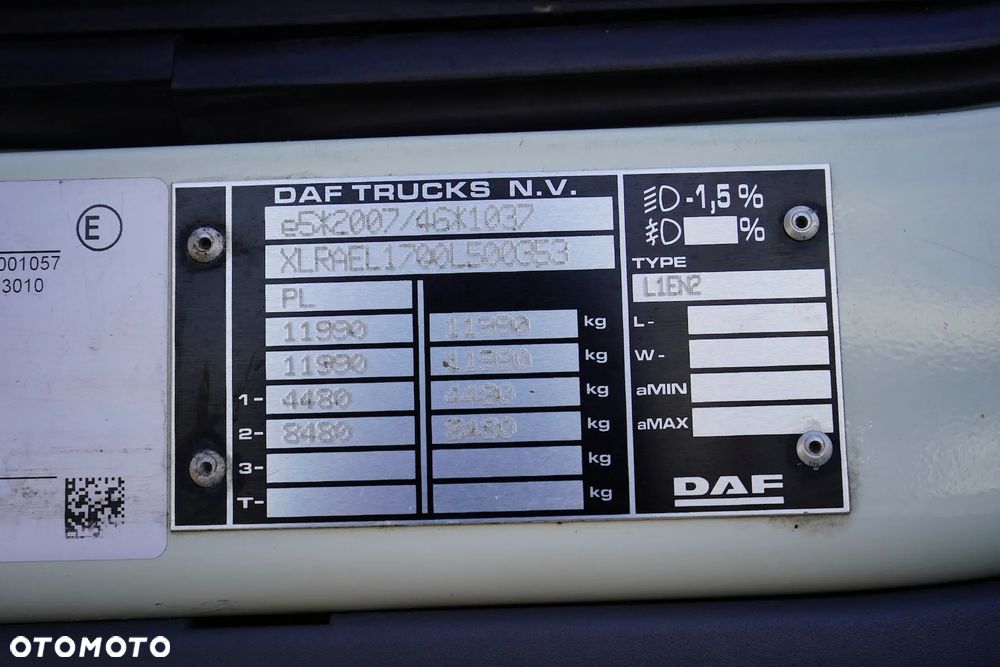 DAF LF / 260 / ACC / E 6 / FIRANKA / 18 PALET / DŁ. 7,2 M - 11